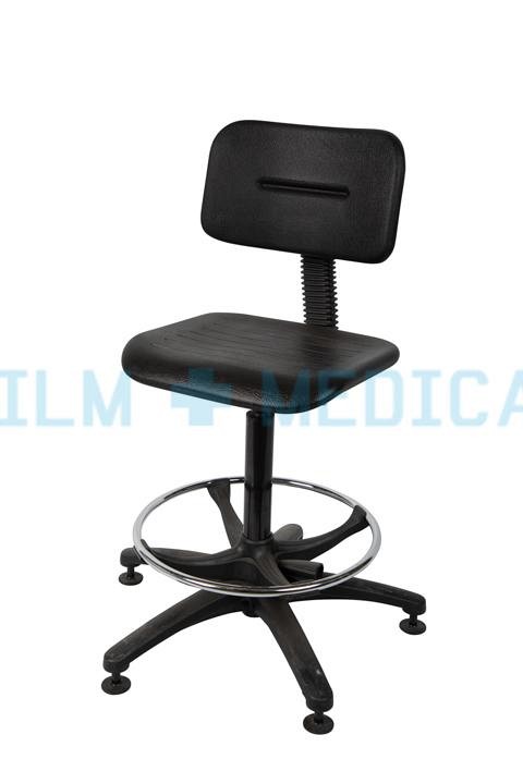 Black Stool with back